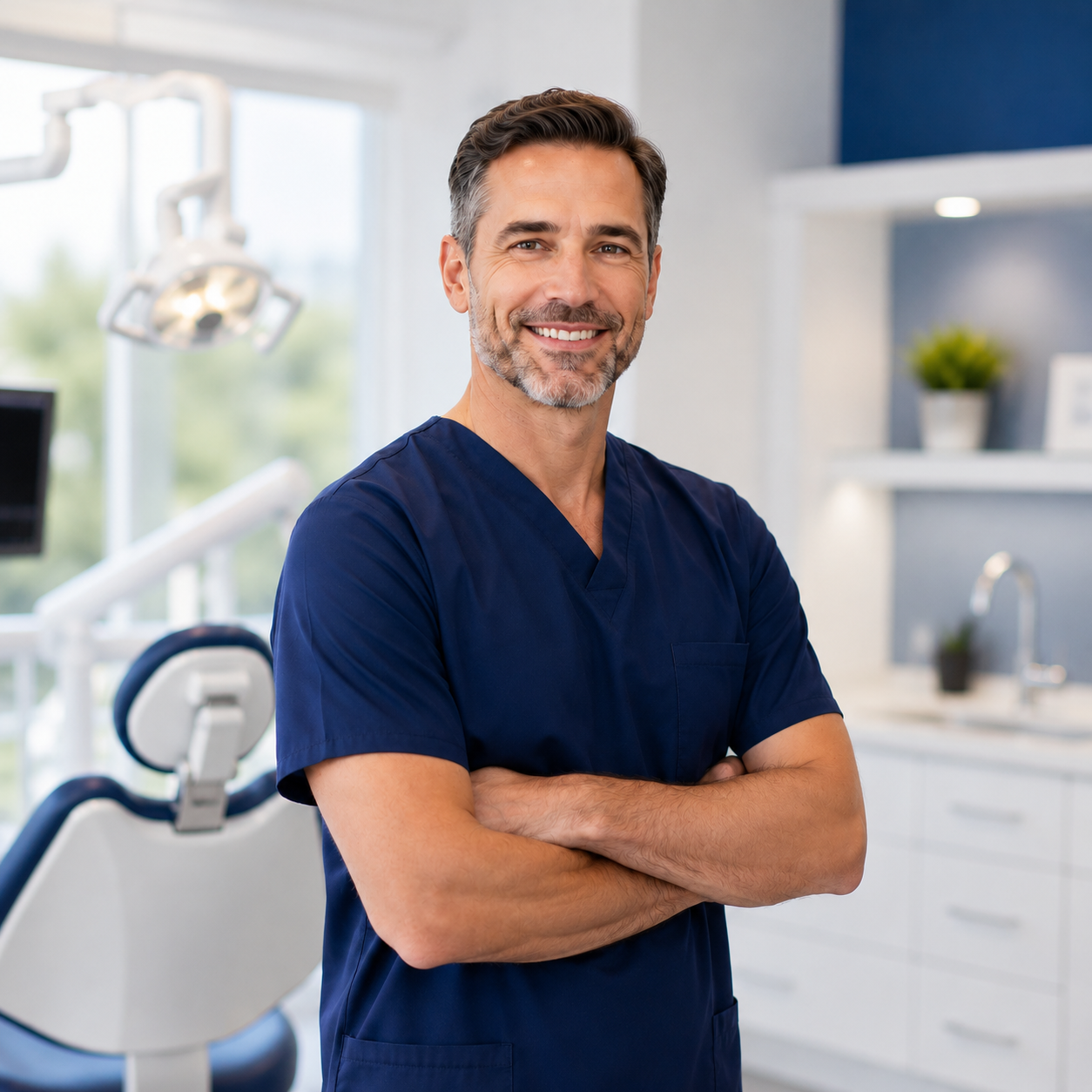 Dental professionals collaborating